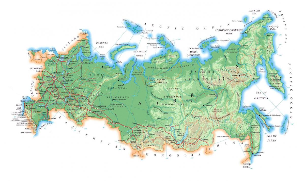 Mapa do Aterro Sanitário da Rússia